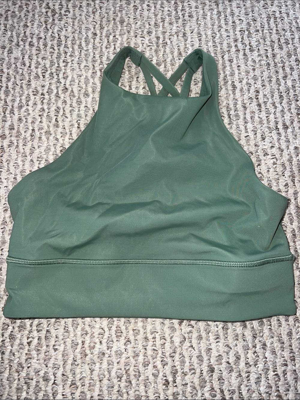 lululemon athletica Green Crossback Sports Bra